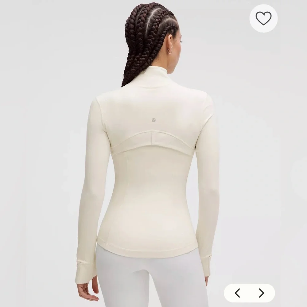 NWT Lululemon Nulu Cropped Define Jacket in Light Ivory Size 6 - Picture 3 of 15